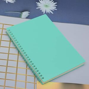 Yansanido Spiral Notebook, 4 Pcs 8.3 Inch x 5.9 Inch A5 Thick Plastic Hardcover 7mm College Ruled 4 Color 80 Sheets -160 Pages Journals for Study and Notes (4) - Image 2