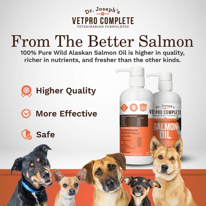 100% Pure Wild Alaskan Salmon Oil for Dog & Cat Food - Large 16 oz - Omega 3 & 6 Liquid Fish Oil Supplement - Supports Healthy Coat & Joints - Helps Dry Skin & Allergies - Image 8